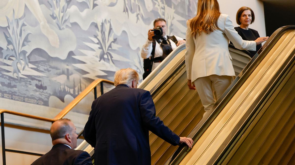 Video. Trump’ın BM günü: Yürüyen merdiven durdu, teleprompter takıldı