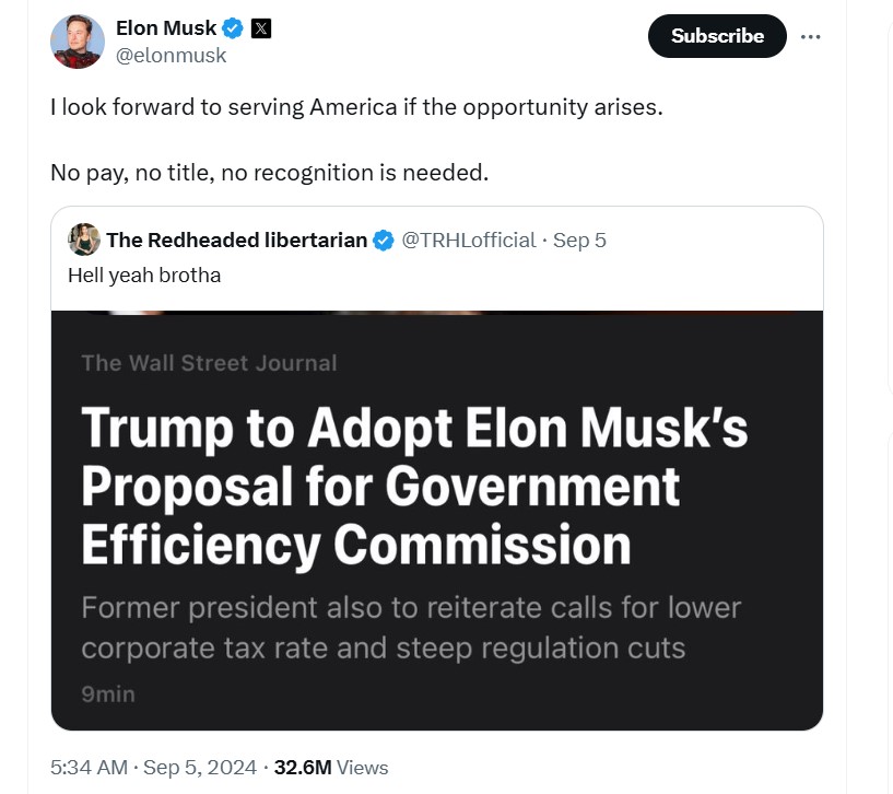 Elon Musk DOGE posta koduyla dikkat çekti - görsel 2