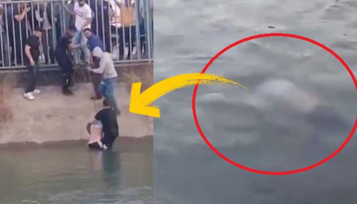 Adana'da sulama kanalında hareketsiz duran kişiyi görünce çevredekiler müdahale etti! Durumu ağır