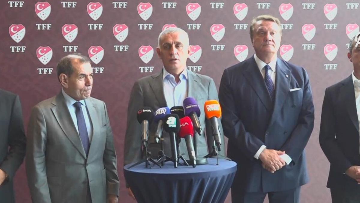 TFF Başkanı İbrahim Hacıosmanoğlu'ndan 4 büyük kulübün başkanlarıyla açıklama! - Son dakika futbol haberleri