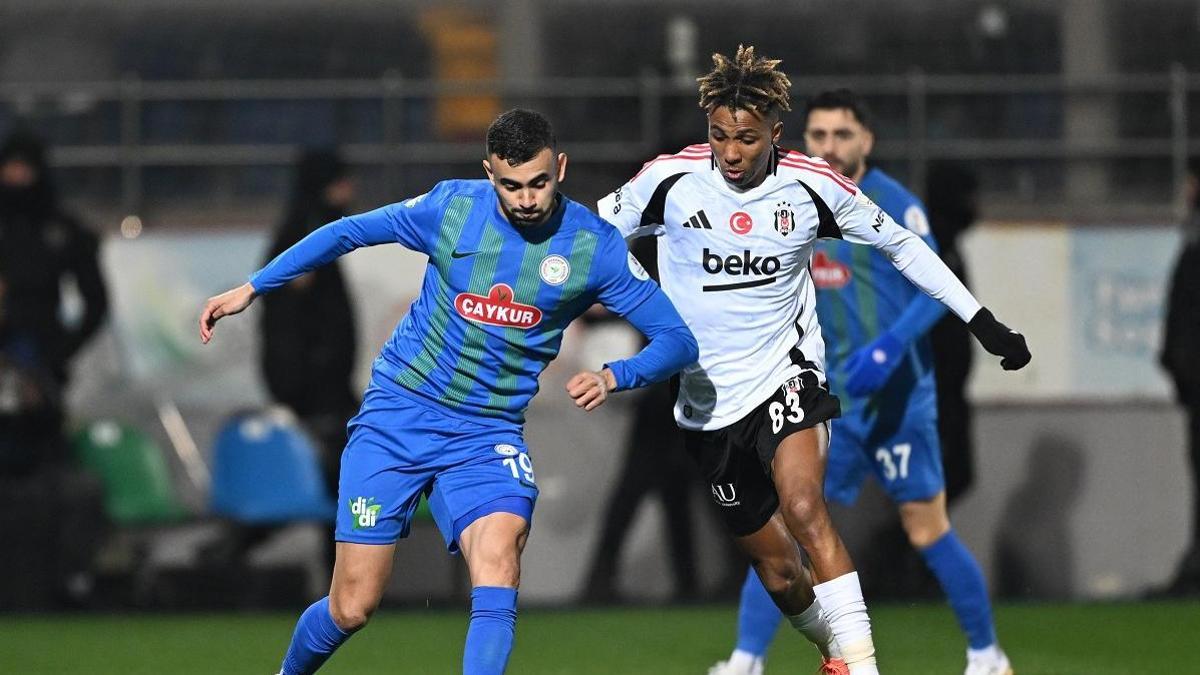 Beşiktaş puanları Çaykur Rizespor'la paylaştı