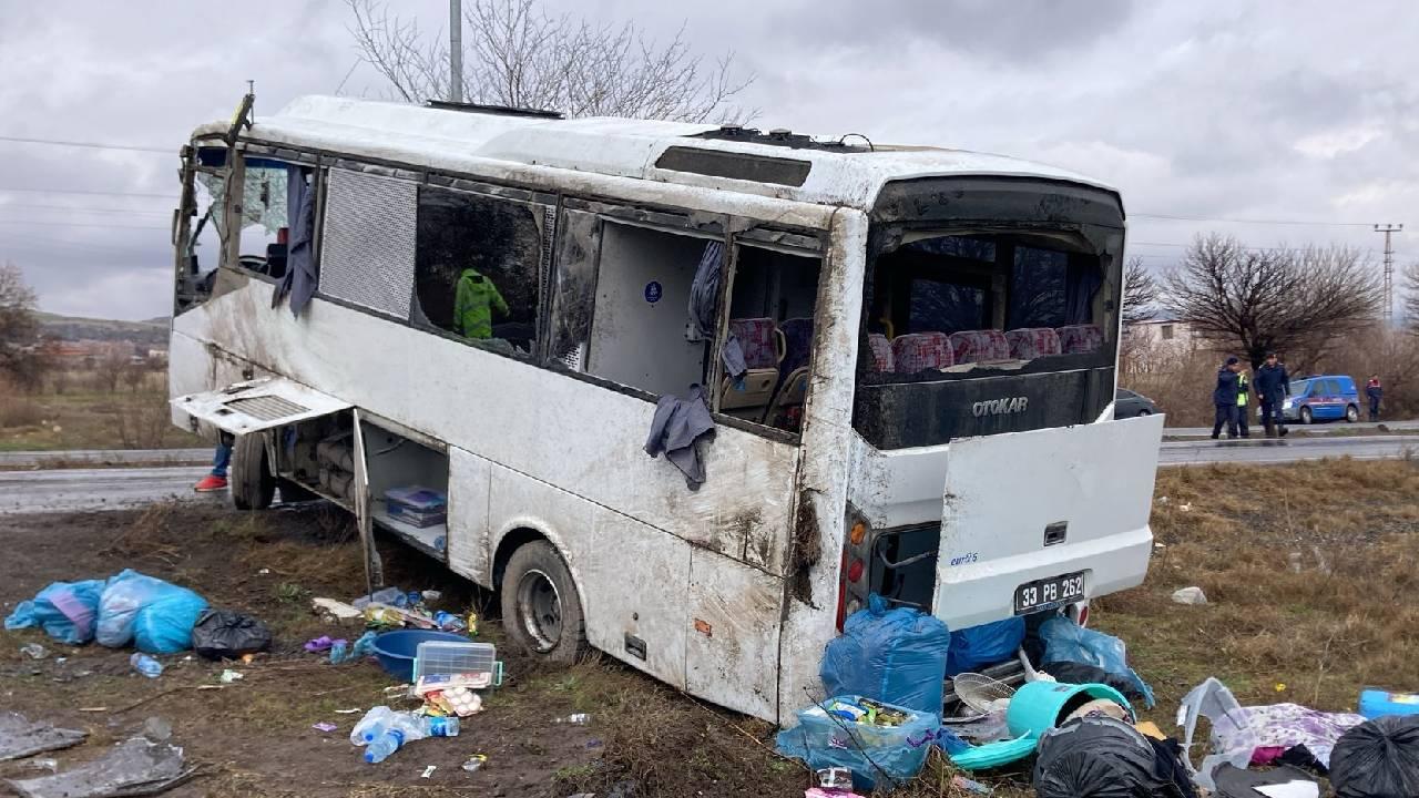 Kayseri'de cezaevi ring aracı devrildi, 4 kişi yaralandı