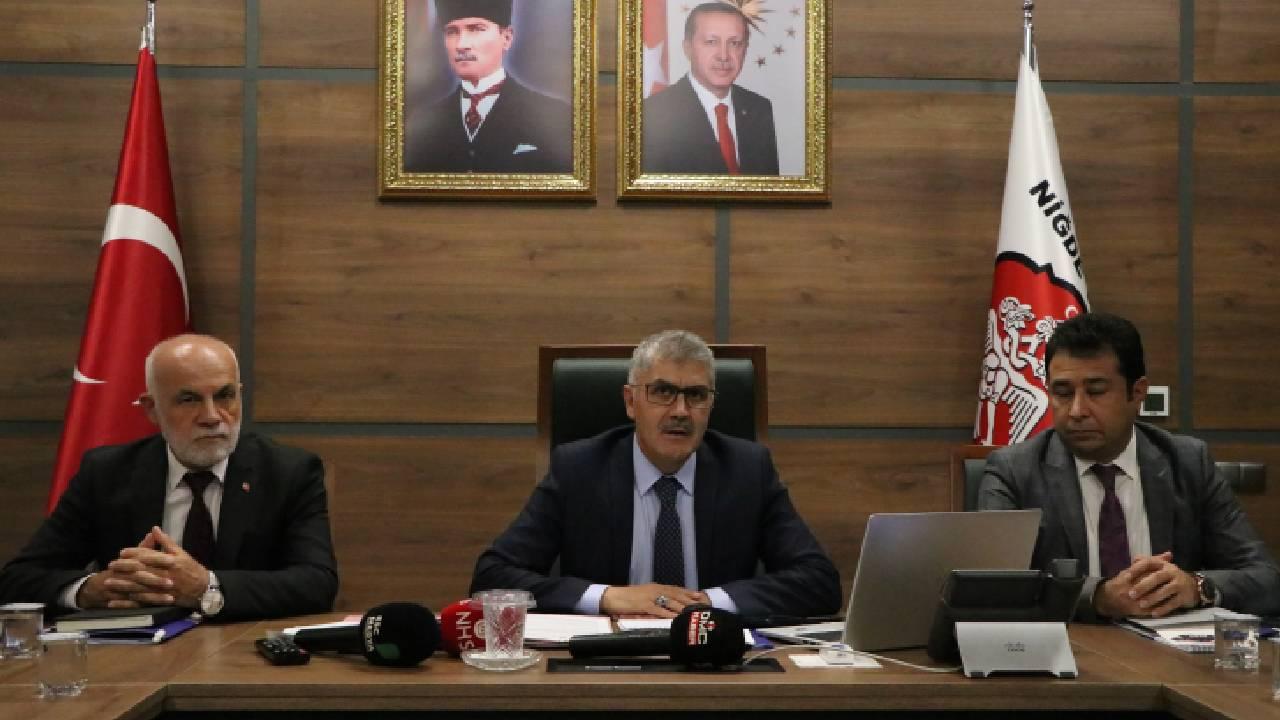 Niğde Valisi Çelik, kentte afetlere karşı yürütülen çalışmaları anlattı